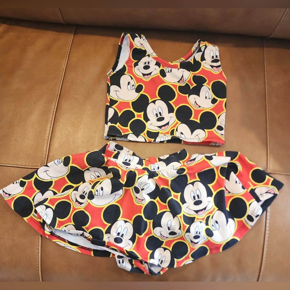 Wild Rich Kids Crop Tank and Skirt Set Disney Mickey set